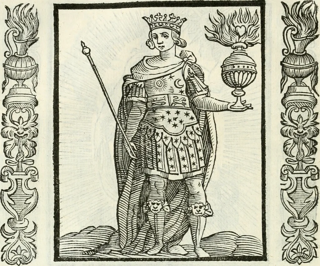 An illustration from Noua iconologia di Cesare Ripa perugino, caualier de SS. Mauritio & Lazzaro. Nella quale si descriuono diuerse imagini di virtù, vitij, affetti, passioni humane, arti, discipline, humori, elementi, corpi celesti, prouincie d'Italia, fiumi, tutte le parti del mondo, ed'altre infinite materie. Opera vtile ad oratori, predicatori, poeti, pittori, scultori, disegnatori, e ad'ogni studioso. Per inuentar concetti, emblemi, ed imprese, per diuisare qualsiuoglia apparato nuttiale, funerale, trionfale. Per rappresentar poemi drammatici, e per figurare co'suoi propij simboli ciò, che puo cadere in pensiero humano. Ampliata vltimamente dallo stesso auttore di trecento imagini, e arricchita di molti discorsi pieni di varia eruditione; con nuoui intagli, & con molti indici copiosi, 1618, leaf 133