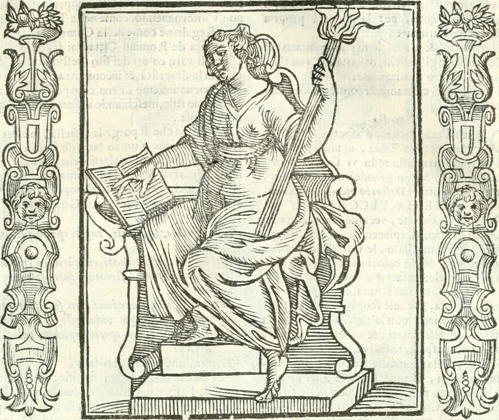 An illustration from Noua iconologia di Cesare Ripa perugino, caualier de SS. Mauritio & Lazzaro. Nella quale si descriuono diuerse imagini di virtù, vitij, affetti, passioni humane, arti, discipline, humori, elementi, corpi celesti, prouincie d'Italia, fiumi, tutte le parti del mondo, ed'altre infinite materie. Opera vtile ad oratori, predicatori, poeti, pittori, scultori, disegnatori, e ad'ogni studioso. Per inuentar concetti, emblemi, ed imprese, per diuisare qualsiuoglia apparato nuttiale, funerale, trionfale. Per rappresentar poemi drammatici, e per figurare co'suoi propij simboli ciò, che puo cadere in pensiero humano. Ampliata vltimamente dallo stesso auttore di trecento imagini, e arricchita di molti discorsi pieni di varia eruditione; con nuoui intagli, & con molti indici copiosi, 1618, leaf 136