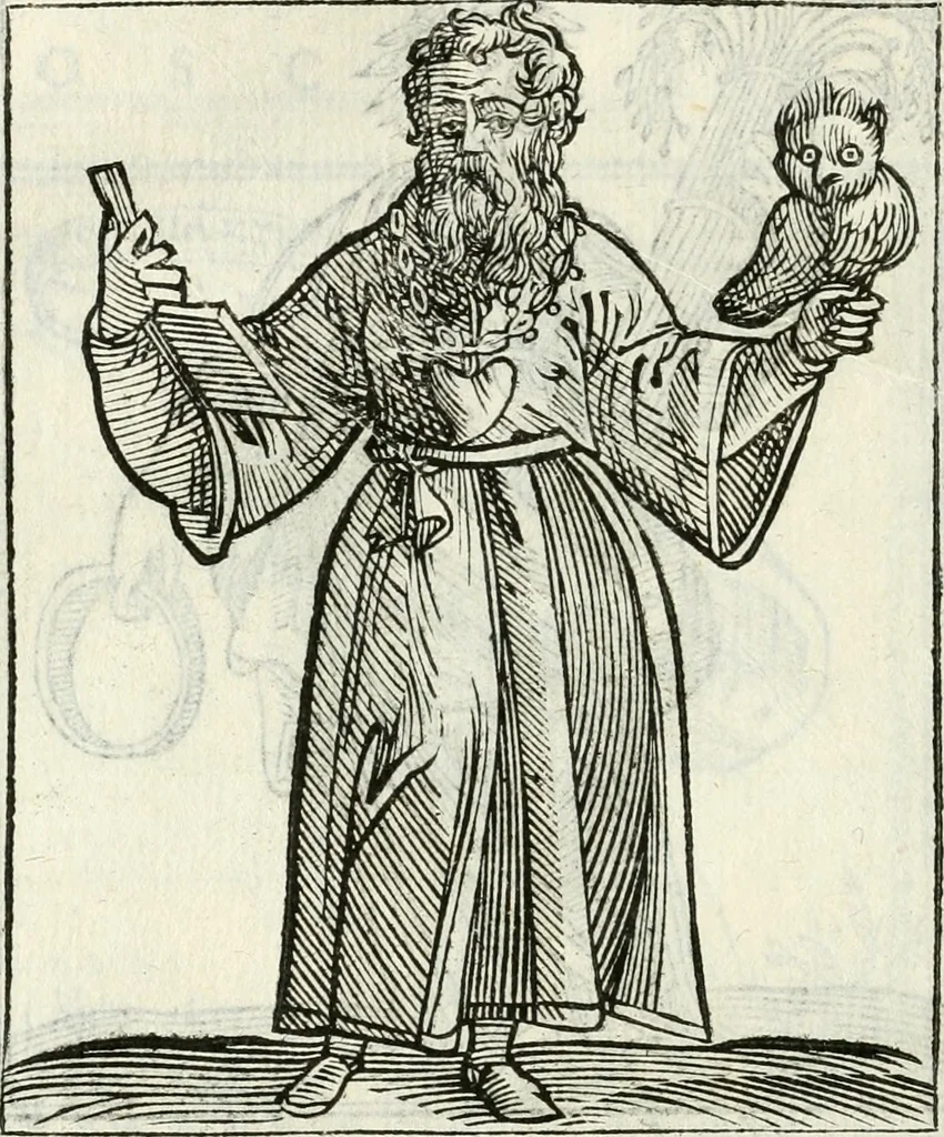 An illustration from Noua iconologia di Cesare Ripa perugino, caualier de SS. Mauritio & Lazzaro. Nella quale si descriuono diuerse imagini di virtù, vitij, affetti, passioni humane, arti, discipline, humori, elementi, corpi celesti, prouincie d'Italia, fiumi, tutte le parti del mondo, ed'altre infinite materie. Opera vtile ad oratori, predicatori, poeti, pittori, scultori, disegnatori, e ad'ogni studioso. Per inuentar concetti, emblemi, ed imprese, per diuisare qualsiuoglia apparato nuttiale, funerale, trionfale. Per rappresentar poemi drammatici, e per figurare co'suoi propij simboli ciò, che puo cadere in pensiero humano. Ampliata vltimamente dallo stesso auttore di trecento imagini, e arricchita di molti discorsi pieni di varia eruditione; con nuoui intagli, & con molti indici copiosi, 1618, leaf 151