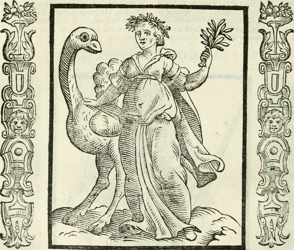 An illustration from Noua iconologia di Cesare Ripa perugino, caualier de SS. Mauritio & Lazzaro. Nella quale si descriuono diuerse imagini di virtù, vitij, affetti, passioni humane, arti, discipline, humori, elementi, corpi celesti, prouincie d'Italia, fiumi, tutte le parti del mondo, ed'altre infinite materie. Opera vtile ad oratori, predicatori, poeti, pittori, scultori, disegnatori, e ad'ogni studioso. Per inuentar concetti, emblemi, ed imprese, per diuisare qualsiuoglia apparato nuttiale, funerale, trionfale. Per rappresentar poemi drammatici, e per figurare co'suoi propij simboli ciò, che puo cadere in pensiero humano. Ampliata vltimamente dallo stesso auttore di trecento imagini, e arricchita di molti discorsi pieni di varia eruditione; con nuoui intagli, & con molti indici copiosi, 1618, leaf 189