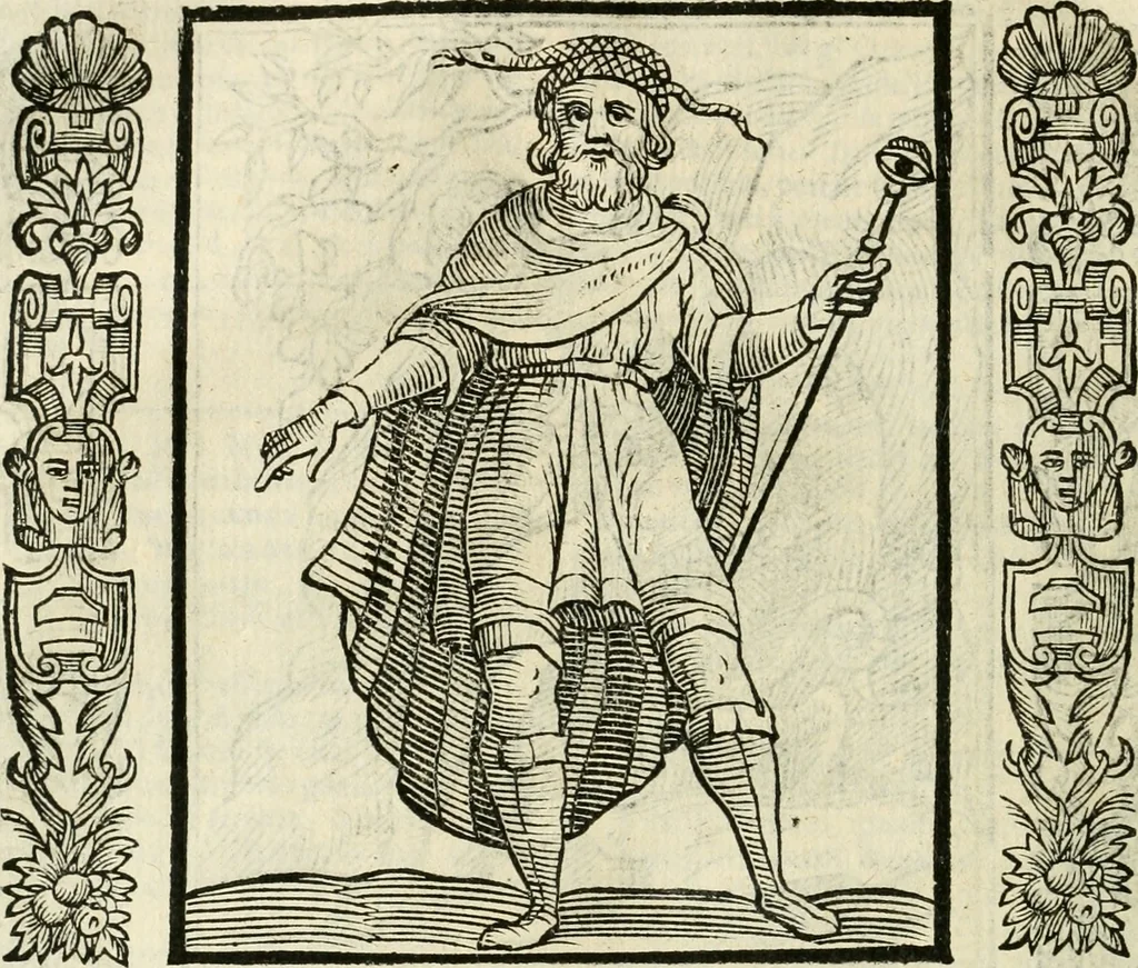 An illustration from Noua iconologia di Cesare Ripa perugino, caualier de SS. Mauritio & Lazzaro. Nella quale si descriuono diuerse imagini di virtù, vitij, affetti, passioni humane, arti, discipline, humori, elementi, corpi celesti, prouincie d'Italia, fiumi, tutte le parti del mondo, ed'altre infinite materie. Opera vtile ad oratori, predicatori, poeti, pittori, scultori, disegnatori, e ad'ogni studioso. Per inuentar concetti, emblemi, ed imprese, per diuisare qualsiuoglia apparato nuttiale, funerale, trionfale. Per rappresentar poemi drammatici, e per figurare co'suoi propij simboli ciò, che puo cadere in pensiero humano. Ampliata vltimamente dallo stesso auttore di trecento imagini, e arricchita di molti discorsi pieni di varia eruditione; con nuoui intagli, & con molti indici copiosi, 1618, leaf 201
