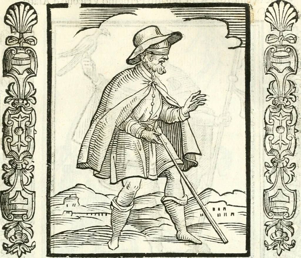 An illustration from Noua iconologia di Cesare Ripa perugino, caualier de SS. Mauritio & Lazzaro. Nella quale si descriuono diuerse imagini di virtù, vitij, affetti, passioni humane, arti, discipline, humori, elementi, corpi celesti, prouincie d'Italia, fiumi, tutte le parti del mondo, ed'altre infinite materie. Opera vtile ad oratori, predicatori, poeti, pittori, scultori, disegnatori, e ad'ogni studioso. Per inuentar concetti, emblemi, ed imprese, per diuisare qualsiuoglia apparato nuttiale, funerale, trionfale. Per rappresentar poemi drammatici, e per figurare co'suoi propij simboli ciò, che puo cadere in pensiero humano. Ampliata vltimamente dallo stesso auttore di trecento imagini, e arricchita di molti discorsi pieni di varia eruditione; con nuoui intagli, & con molti indici copiosi, 1618, leaf 216