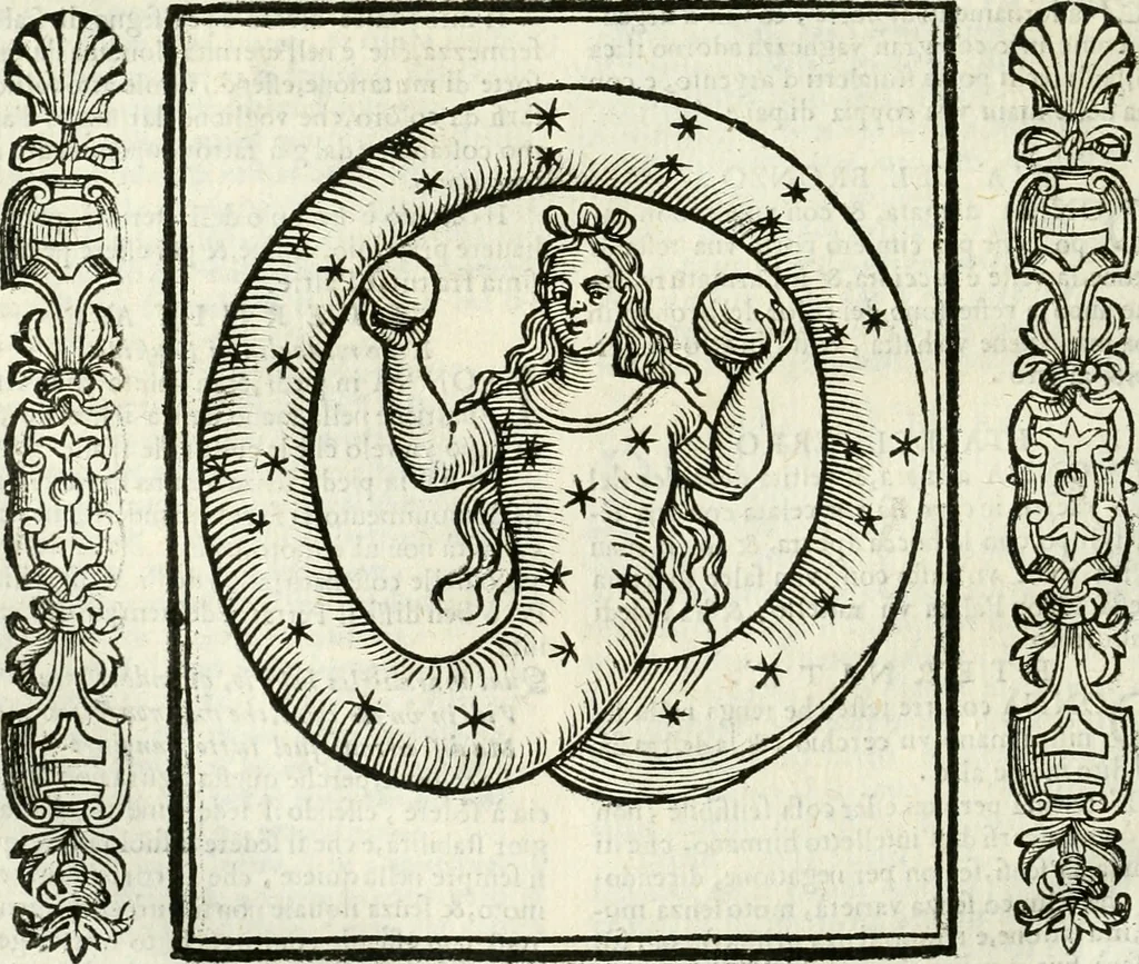 An illustration from Noua iconologia di Cesare Ripa perugino, caualier de SS. Mauritio & Lazzaro. Nella quale si descriuono diuerse imagini di virtù, vitij, affetti, passioni humane, arti, discipline, humori, elementi, corpi celesti, prouincie d'Italia, fiumi, tutte le parti del mondo, ed'altre infinite materie. Opera vtile ad oratori, predicatori, poeti, pittori, scultori, disegnatori, e ad'ogni studioso. Per inuentar concetti, emblemi, ed imprese, per diuisare qualsiuoglia apparato nuttiale, funerale, trionfale. Per rappresentar poemi drammatici, e per figurare co'suoi propij simboli ciò, che puo cadere in pensiero humano. Ampliata vltimamente dallo stesso auttore di trecento imagini, e arricchita di molti discorsi pieni di varia eruditione; con nuoui intagli, & con molti indici copiosi, 1618, leaf 221