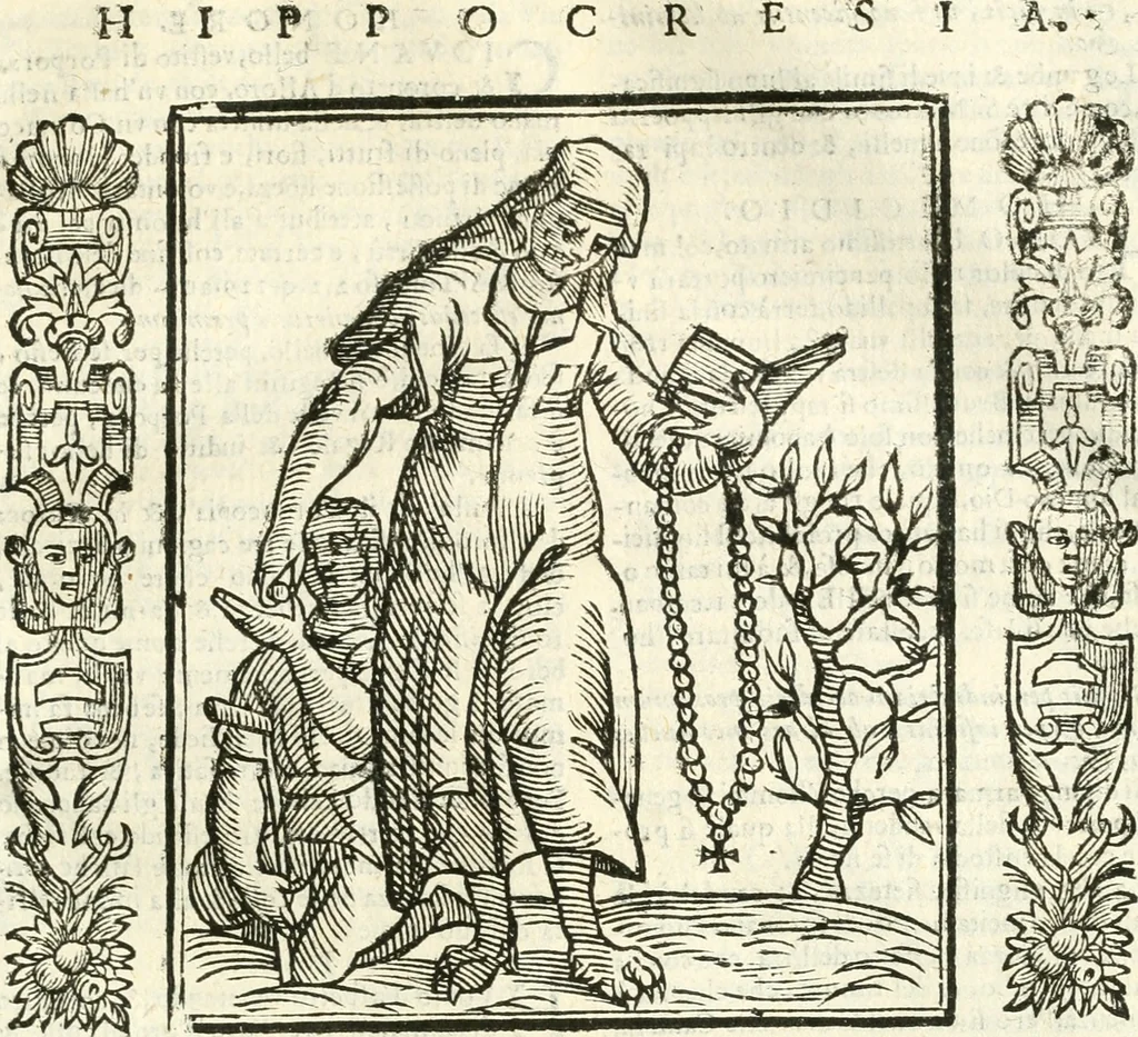 An illustration from Noua iconologia di Cesare Ripa perugino, caualier de SS. Mauritio & Lazzaro. Nella quale si descriuono diuerse imagini di virtù, vitij, affetti, passioni humane, arti, discipline, humori, elementi, corpi celesti, prouincie d'Italia, fiumi, tutte le parti del mondo, ed'altre infinite materie. Opera vtile ad oratori, predicatori, poeti, pittori, scultori, disegnatori, e ad'ogni studioso. Per inuentar concetti, emblemi, ed imprese, per diuisare qualsiuoglia apparato nuttiale, funerale, trionfale. Per rappresentar poemi drammatici, e per figurare co'suoi propij simboli ciò, che puo cadere in pensiero humano. Ampliata vltimamente dallo stesso auttore di trecento imagini, e arricchita di molti discorsi pieni di varia eruditione; con nuoui intagli, & con molti indici copiosi, 1618, leaf 284
