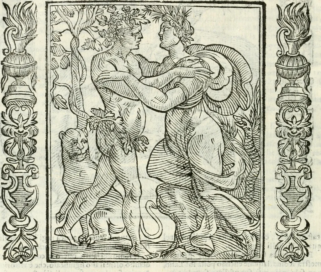 An illustration from Noua iconologia di Cesare Ripa perugino, caualier de SS. Mauritio & Lazzaro. Nella quale si descriuono diuerse imagini di virtù, vitij, affetti, passioni humane, arti, discipline, humori, elementi, corpi celesti, prouincie d'Italia, fiumi, tutte le parti del mondo, ed'altre infinite materie. Opera vtile ad oratori, predicatori, poeti, pittori, scultori, disegnatori, e ad'ogni studioso. Per inuentar concetti, emblemi, ed imprese, per diuisare qualsiuoglia apparato nuttiale, funerale, trionfale. Per rappresentar poemi drammatici, e per figurare co'suoi propij simboli ciò, che puo cadere in pensiero humano. Ampliata vltimamente dallo stesso auttore di trecento imagini, e arricchita di molti discorsi pieni di varia eruditione; con nuoui intagli, & con molti indici copiosi, 1618, leaf 335