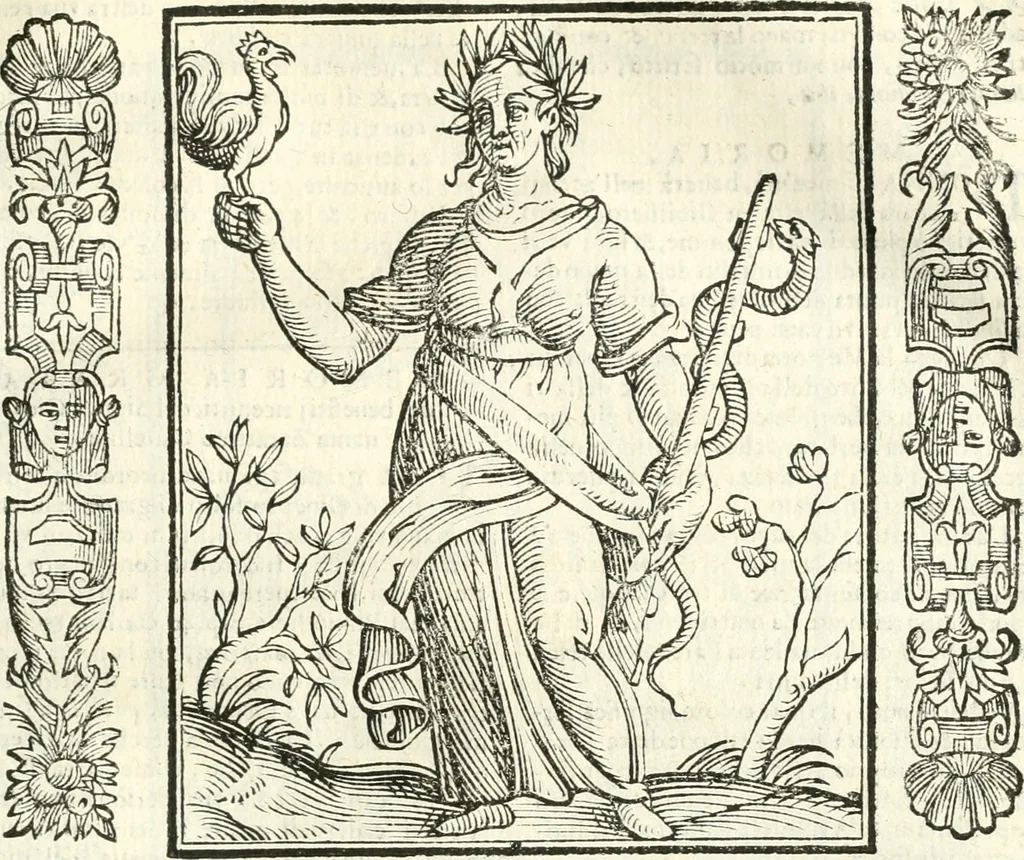 An illustration from Noua iconologia di Cesare Ripa perugino, caualier de SS. Mauritio & Lazzaro. Nella quale si descriuono diuerse imagini di virtù, vitij, affetti, passioni humane, arti, discipline, humori, elementi, corpi celesti, prouincie d'Italia, fiumi, tutte le parti del mondo, ed'altre infinite materie. Opera vtile ad oratori, predicatori, poeti, pittori, scultori, disegnatori, e ad'ogni studioso. Per inuentar concetti, emblemi, ed imprese, per diuisare qualsiuoglia apparato nuttiale, funerale, trionfale. Per rappresentar poemi drammatici, e per figurare co'suoi propij simboli ciò, che puo cadere in pensiero humano. Ampliata vltimamente dallo stesso auttore di trecento imagini, e arricchita di molti discorsi pieni di varia eruditione; con nuoui intagli, & con molti indici copiosi, 1618, leaf 376