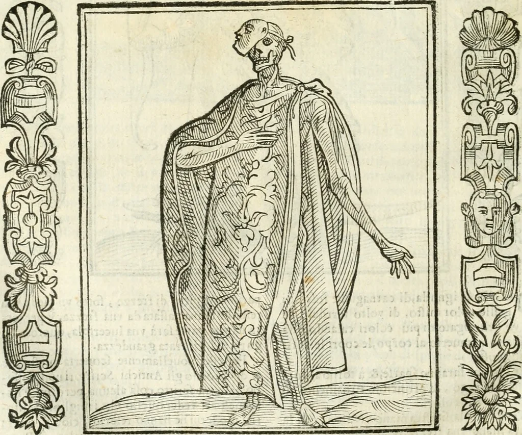 An illustration from Noua iconologia di Cesare Ripa perugino, caualier de SS. Mauritio & Lazzaro. Nella quale si descriuono diuerse imagini di virtù, vitij, affetti, passioni humane, arti, discipline, humori, elementi, corpi celesti, prouincie d'Italia, fiumi, tutte le parti del mondo, ed'altre infinite materie. Opera vtile ad oratori, predicatori, poeti, pittori, scultori, disegnatori, e ad'ogni studioso. Per inuentar concetti, emblemi, ed imprese, per diuisare qualsiuoglia apparato nuttiale, funerale, trionfale. Per rappresentar poemi drammatici, e per figurare co'suoi propij simboli ciò, che puo cadere in pensiero humano. Ampliata vltimamente dallo stesso auttore di trecento imagini, e arricchita di molti discorsi pieni di varia eruditione; con nuoui intagli, & con molti indici copiosi, 1618, leaf 405