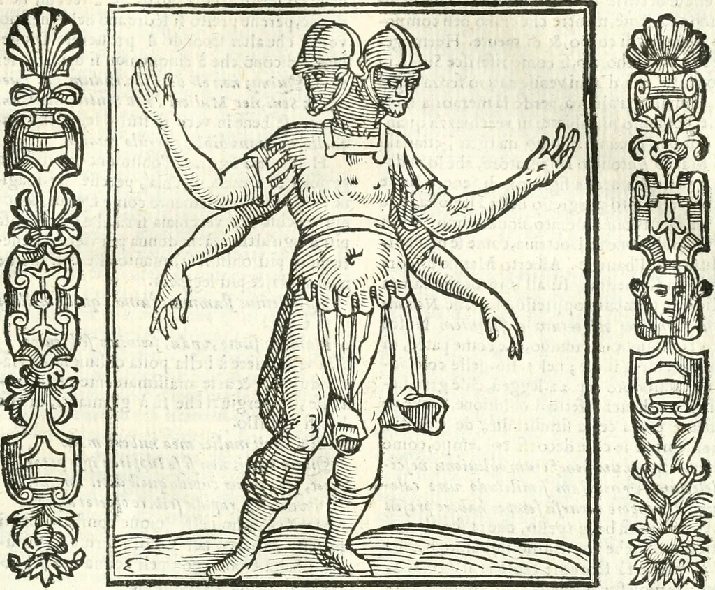 An illustration from Noua iconologia di Cesare Ripa perugino, caualier de SS. Mauritio & Lazzaro. Nella quale si descriuono diuerse imagini di virtù, vitij, affetti, passioni humane, arti, discipline, humori, elementi, corpi celesti, prouincie d'Italia, fiumi, tutte le parti del mondo, ed'altre infinite materie. Opera vtile ad oratori, predicatori, poeti, pittori, scultori, disegnatori, e ad'ogni studioso. Per inuentar concetti, emblemi, ed imprese, per diuisare qualsiuoglia apparato nuttiale, funerale, trionfale. Per rappresentar poemi drammatici, e per figurare co'suoi propij simboli ciò, che puo cadere in pensiero humano. Ampliata vltimamente dallo stesso auttore di trecento imagini, e arricchita di molti discorsi pieni di varia eruditione; con nuoui intagli, & con molti indici copiosi, 1618, leaf 424