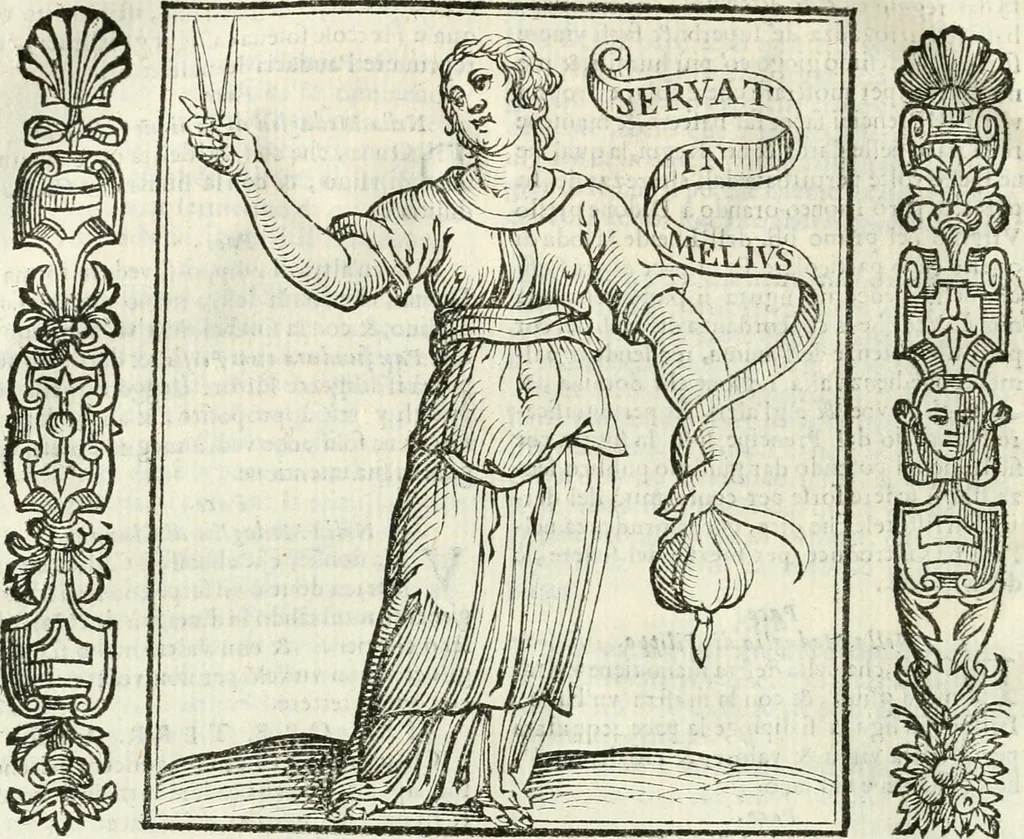 An illustration from Noua iconologia di Cesare Ripa perugino, caualier de SS. Mauritio & Lazzaro. Nella quale si descriuono diuerse imagini di virtù, vitij, affetti, passioni humane, arti, discipline, humori, elementi, corpi celesti, prouincie d'Italia, fiumi, tutte le parti del mondo, ed'altre infinite materie. Opera vtile ad oratori, predicatori, poeti, pittori, scultori, disegnatori, e ad'ogni studioso. Per inuentar concetti, emblemi, ed imprese, per diuisare qualsiuoglia apparato nuttiale, funerale, trionfale. Per rappresentar poemi drammatici, e per figurare co'suoi propij simboli ciò, che puo cadere in pensiero humano. Ampliata vltimamente dallo stesso auttore di trecento imagini, e arricchita di molti discorsi pieni di varia eruditione; con nuoui intagli, & con molti indici copiosi, 1618, leaf 447