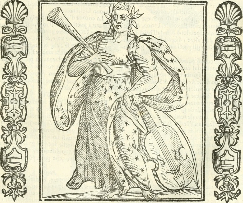 An illustration from Noua iconologia di Cesare Ripa perugino, caualier de SS. Mauritio & Lazzaro. Nella quale si descriuono diuerse imagini di virtù, vitij, affetti, passioni humane, arti, discipline, humori, elementi, corpi celesti, prouincie d'Italia, fiumi, tutte le parti del mondo, ed'altre infinite materie. Opera vtile ad oratori, predicatori, poeti, pittori, scultori, disegnatori, e ad'ogni studioso. Per inuentar concetti, emblemi, ed imprese, per diuisare qualsiuoglia apparato nuttiale, funerale, trionfale. Per rappresentar poemi drammatici, e per figurare co'suoi propij simboli ciò, che puo cadere in pensiero humano. Ampliata vltimamente dallo stesso auttore di trecento imagini, e arricchita di molti discorsi pieni di varia eruditione; con nuoui intagli, & con molti indici copiosi, 1618, leaf 468