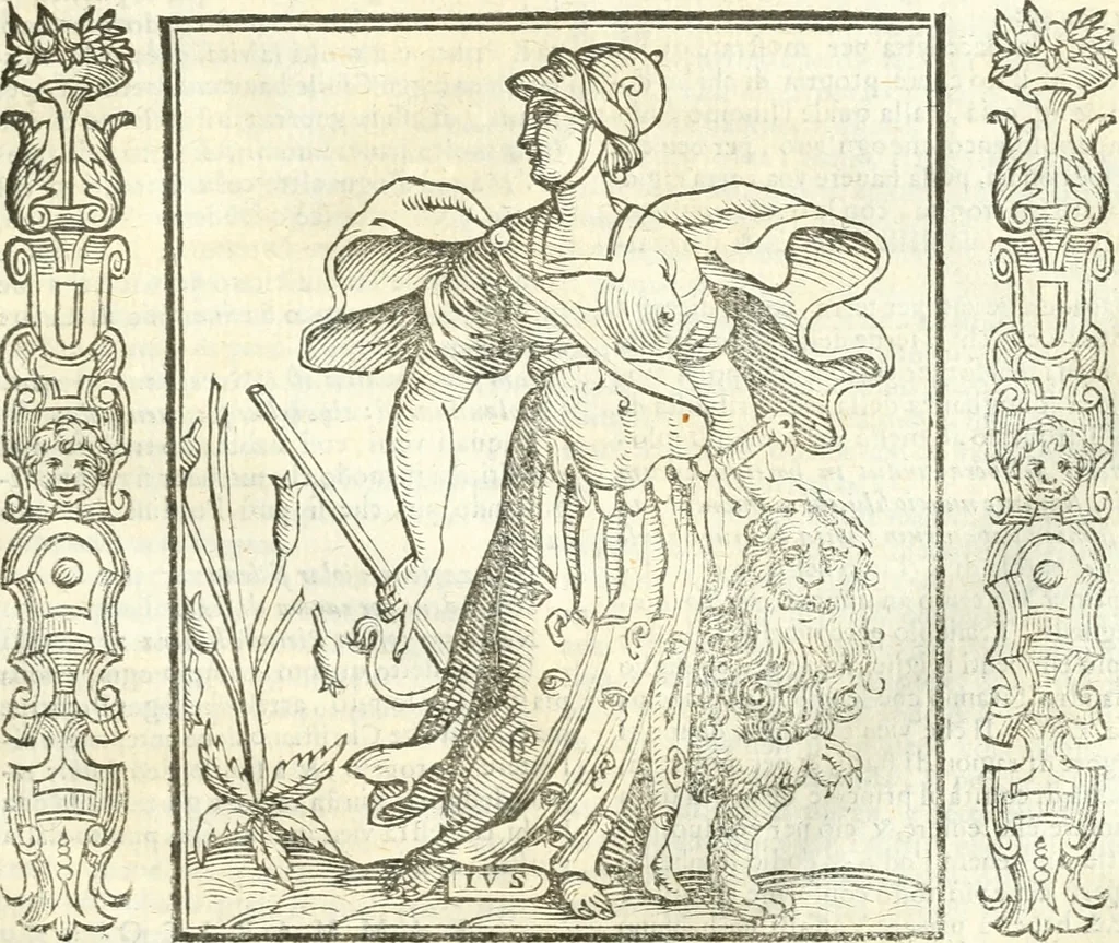 An illustration from Noua iconologia di Cesare Ripa perugino, caualier de SS. Mauritio & Lazzaro. Nella quale si descriuono diuerse imagini di virtù, vitij, affetti, passioni humane, arti, discipline, humori, elementi, corpi celesti, prouincie d'Italia, fiumi, tutte le parti del mondo, ed'altre infinite materie. Opera vtile ad oratori, predicatori, poeti, pittori, scultori, disegnatori, e ad'ogni studioso. Per inuentar concetti, emblemi, ed imprese, per diuisare qualsiuoglia apparato nuttiale, funerale, trionfale. Per rappresentar poemi drammatici, e per figurare co'suoi propij simboli ciò, che puo cadere in pensiero humano. Ampliata vltimamente dallo stesso auttore di trecento imagini, e arricchita di molti discorsi pieni di varia eruditione; con nuoui intagli, & con molti indici copiosi, 1618, leaf 488