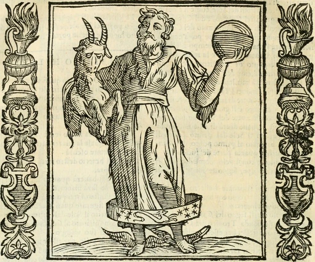 An illustration from Noua iconologia di Cesare Ripa perugino, caualier de SS. Mauritio & Lazzaro. Nella quale si descriuono diuerse imagini di virtù, vitij, affetti, passioni humane, arti, discipline, humori, elementi, corpi celesti, prouincie d'Italia, fiumi, tutte le parti del mondo, ed'altre infinite materie. Opera vtile ad oratori, predicatori, poeti, pittori, scultori, disegnatori, e ad'ogni studioso. Per inuentar concetti, emblemi, ed imprese, per diuisare qualsiuoglia apparato nuttiale, funerale, trionfale. Per rappresentar poemi drammatici, e per figurare co'suoi propij simboli ciò, che puo cadere in pensiero humano. Ampliata vltimamente dallo stesso auttore di trecento imagini, e arricchita di molti discorsi pieni di varia eruditione; con nuoui intagli, & con molti indici copiosi, 1618, leaf 535