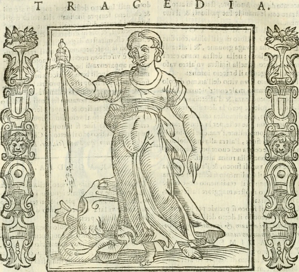 An illustration from Noua iconologia di Cesare Ripa perugino, caualier de SS. Mauritio & Lazzaro. Nella quale si descriuono diuerse imagini di virtù, vitij, affetti, passioni humane, arti, discipline, humori, elementi, corpi celesti, prouincie d'Italia, fiumi, tutte le parti del mondo, ed'altre infinite materie. Opera vtile ad oratori, predicatori, poeti, pittori, scultori, disegnatori, e ad'ogni studioso. Per inuentar concetti, emblemi, ed imprese, per diuisare qualsiuoglia apparato nuttiale, funerale, trionfale. Per rappresentar poemi drammatici, e per figurare co'suoi propij simboli ciò, che puo cadere in pensiero humano. Ampliata vltimamente dallo stesso auttore di trecento imagini, e arricchita di molti discorsi pieni di varia eruditione; con nuoui intagli, & con molti indici copiosi, 1618, leaf 579