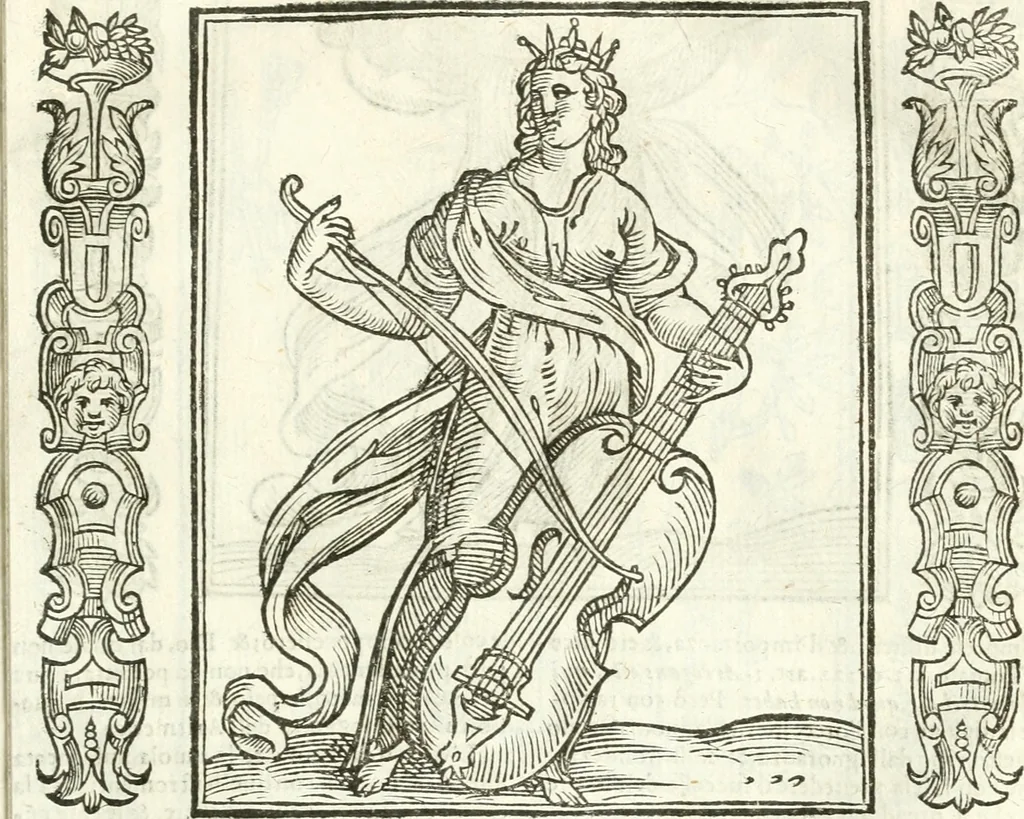 An illustration from Noua iconologia di Cesare Ripa perugino, caualier de SS. Mauritio & Lazzaro. Nella quale si descriuono diuerse imagini di virtù, vitij, affetti, passioni humane, arti, discipline, humori, elementi, corpi celesti, prouincie d'Italia, fiumi, tutte le parti del mondo, ed'altre infinite materie. Opera vtile ad oratori, predicatori, poeti, pittori, scultori, disegnatori, e ad'ogni studioso. Per inuentar concetti, emblemi, ed imprese, per diuisare qualsiuoglia apparato nuttiale, funerale, trionfale. Per rappresentar poemi drammatici, e per figurare co'suoi propij simboli ciò, che puo cadere in pensiero humano. Ampliata vltimamente dallo stesso auttore di trecento imagini, e arricchita di molti discorsi pieni di varia eruditione; con nuoui intagli, & con molti indici copiosi, 1618, leaf 86