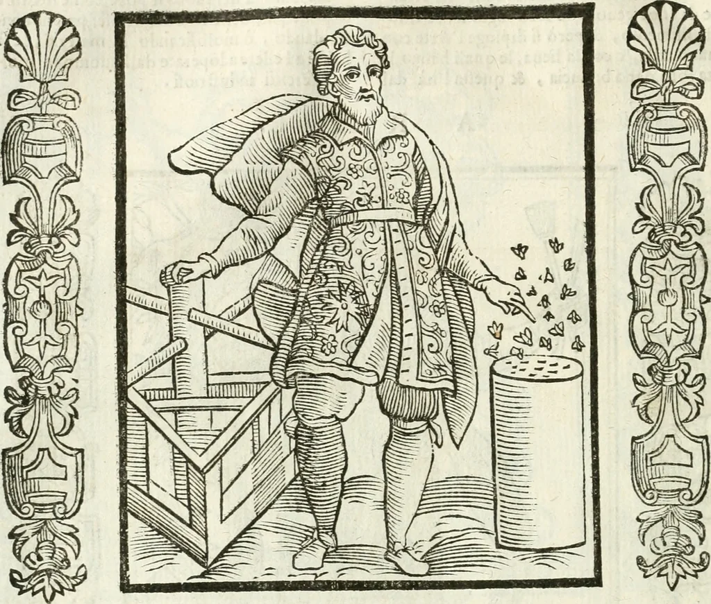 An illustration from Noua iconologia di Cesare Ripa perugino, caualier de SS. Mauritio & Lazzaro. Nella quale si descriuono diuerse imagini di virtù, vitij, affetti, passioni humane, arti, discipline, humori, elementi, corpi celesti, prouincie d'Italia, fiumi, tutte le parti del mondo, ed'altre infinite materie. Opera vtile ad oratori, predicatori, poeti, pittori, scultori, disegnatori, e ad'ogni studioso. Per inuentar concetti, emblemi, ed imprese, per diuisare qualsiuoglia apparato nuttiale, funerale, trionfale. Per rappresentar poemi drammatici, e per figurare co'suoi propij simboli ciò, che puo cadere in pensiero humano. Ampliata vltimamente dallo stesso auttore di trecento imagini, e arricchita di molti discorsi pieni di varia eruditione; con nuoui intagli, & con molti indici copiosi, 1618, leaf 89