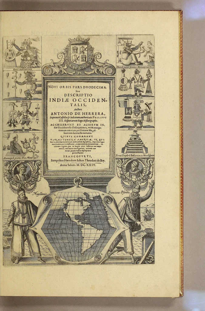 An illustration from Noui Orbis pars duodecima. Sive Descriptio Indiae Occidentalis,, 1624, leaf 7