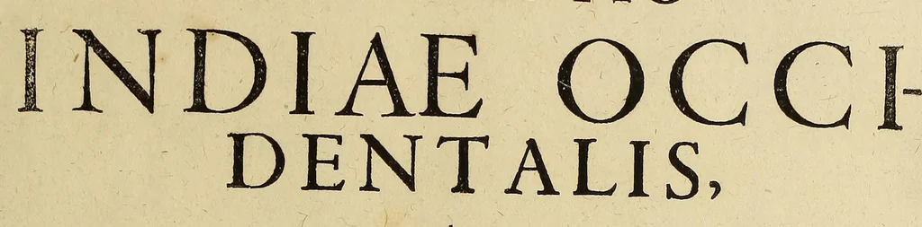 An illustration from Noui Orbis pars duodecima. Sive Descriptio Indiae Occidentalis,, 1624, leaf 9
