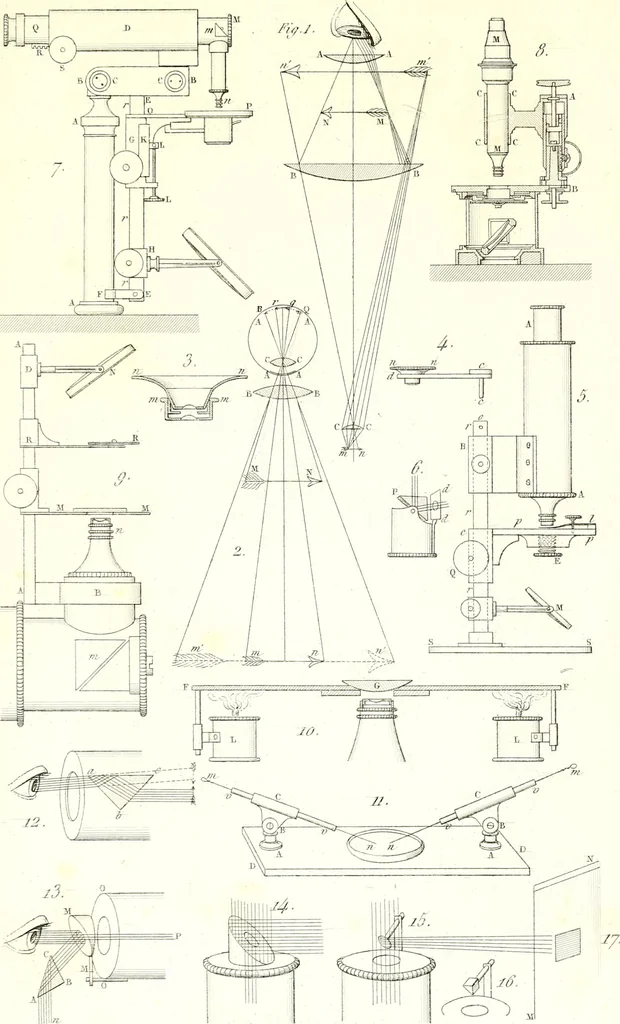 An illustration from Nouveau manuel complet de l'observateur au microscope, 1843, leaf 54