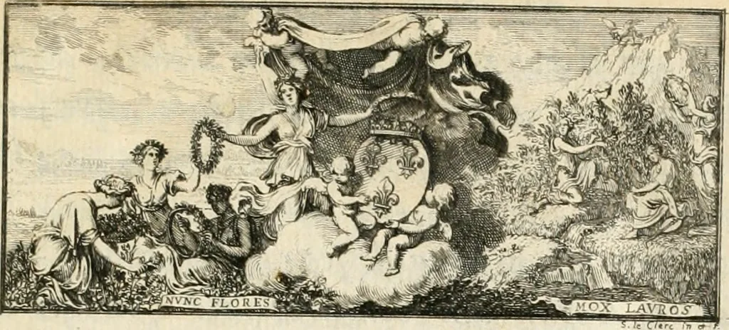 An illustration from Nouveau traité de toute l'architecture, ou, L'art de bastir : utile aux entrepreneurs et aux ouvriers : on y trouvera aisément & sans fraction le mesure de chaque ordre de colonnes, & ce qu'il faut observer dans les edifices publics ou particuliers : avec un dictionnaire des termes d'architecture, &c., 1714, leaf 6