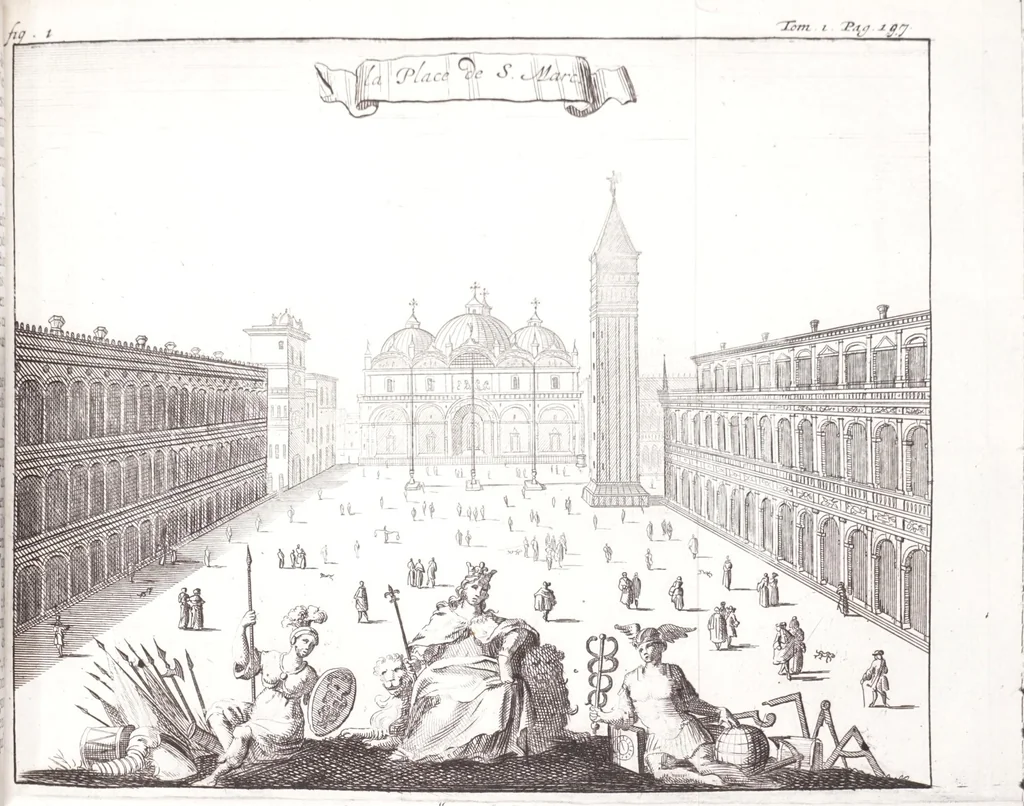 An illustration from Nouveau voyage d'Italie, avec un memoire contenant des avis utiles à ceux qui voudront faire le mesme voyage, 1698, leaf 241
