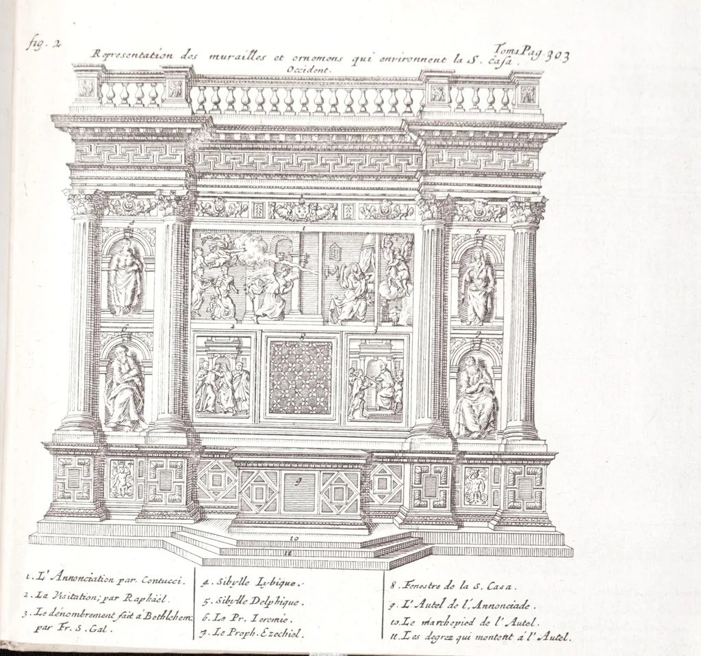 An illustration from Nouveau voyage d'Italie, avec un memoire contenant des avis utiles à ceux qui voudront faire le mesme voyage, 1698, leaf 375
