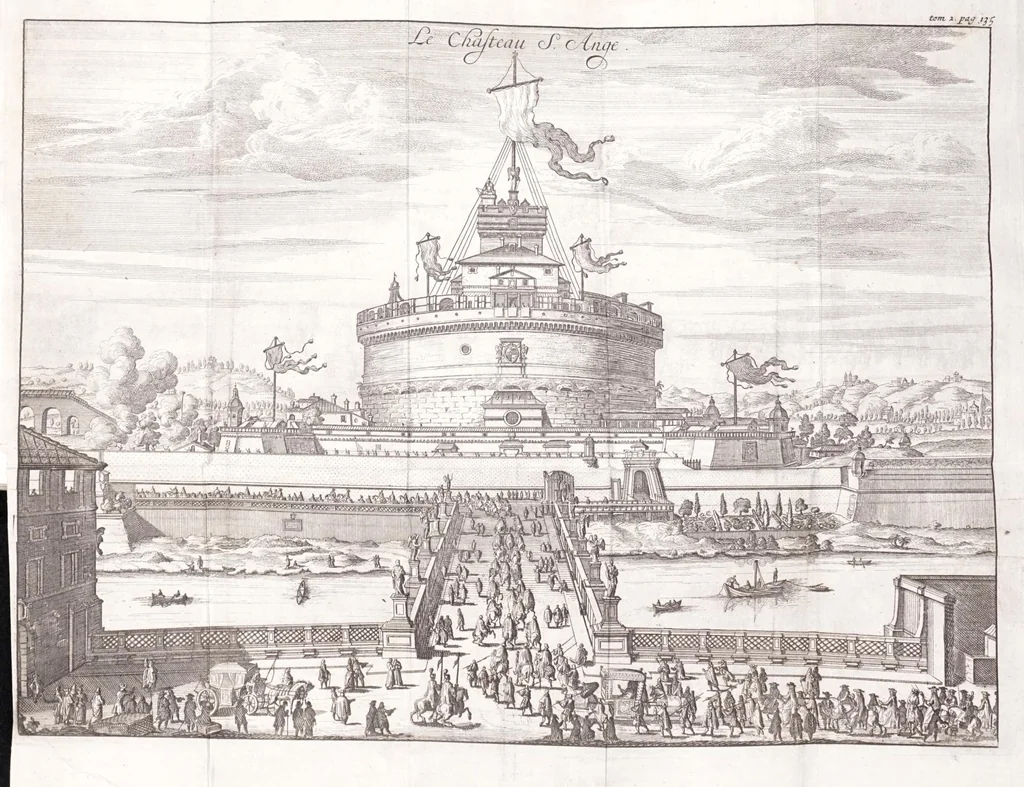 An illustration from Nouveau voyage d'Italie, avec un memoire contenant des avis utiles à ceux qui voudront faire le mesme voyage, 1698, leaf 169
