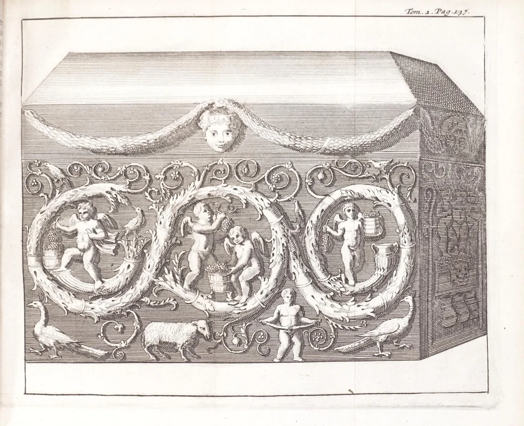An illustration from Nouveau voyage d'Italie, avec un memoire contenant des avis utiles à ceux qui voudront faire le mesme voyage, 1694, leaf 177