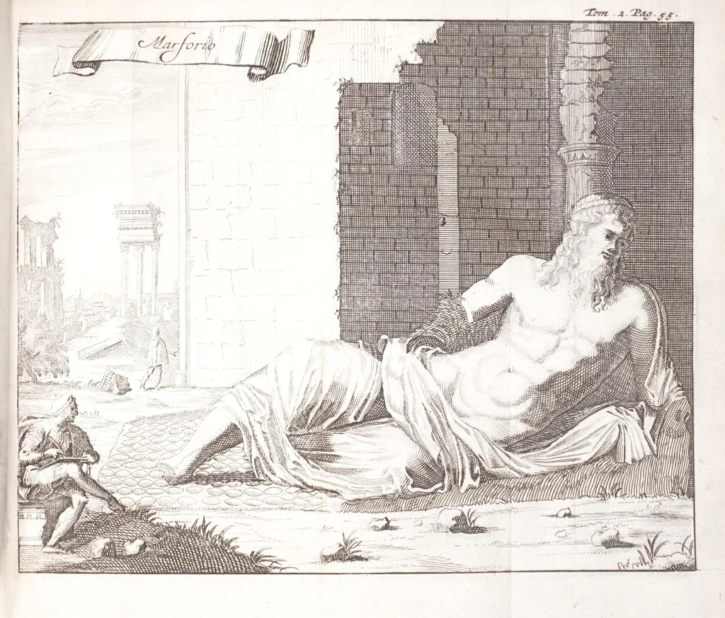An illustration from Nouveau voyage d'Italie, avec un memoire contenant des avis utiles à ceux qui voudront faire le mesme voyage, 1694, leaf 73