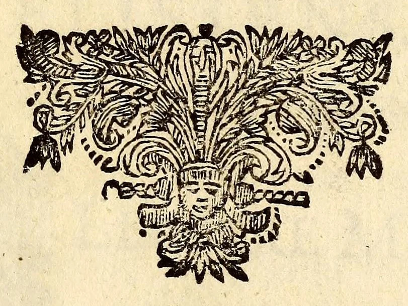 An illustration from Nouveaux dialogues des morts, 1683, leaf 5