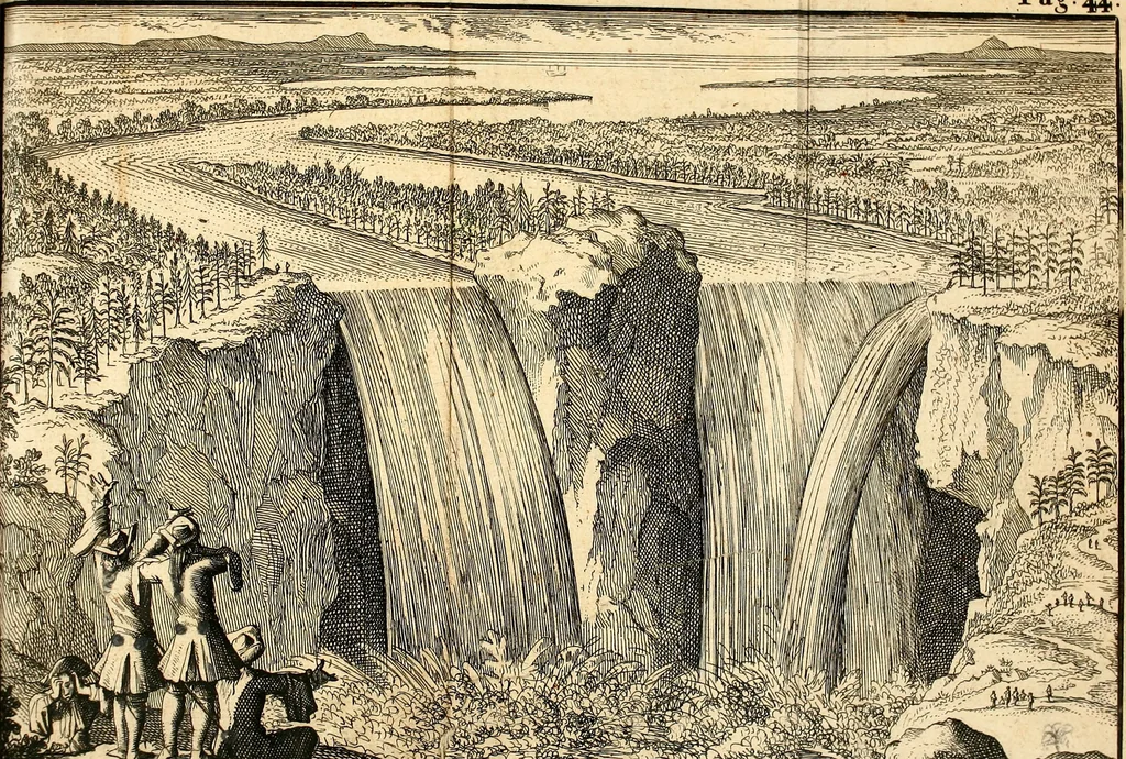An illustration from Nouvelle decouverte d'un tres grand pays situé dans l'Amérique, entre le Nouveau Mexique, et la Mer Glaciale, avec les cartes, & les figures necessaires, & de plus l'histoire naturelle & morale, & les avantages, qu'on en peut tirer par l'établissem. des colon. Le tout dedie à Sa Majeste britannique. Guillaume III, 1698, leaf 120