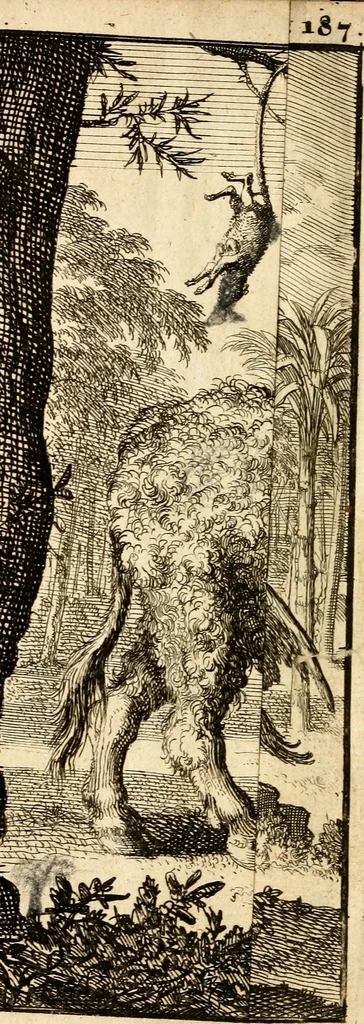 An illustration from Nouvelle decouverte d'un tres grand pays situé dans l'Amérique, entre le Nouveau Mexique, et la Mer Glaciale, avec les cartes, & les figures necessaires, & de plus l'histoire naturelle & morale, & les avantages, qu'on en peut tirer par l'établissem. des colon. Le tout dedie à Sa Majeste britannique. Guillaume III, 1698, leaf 265