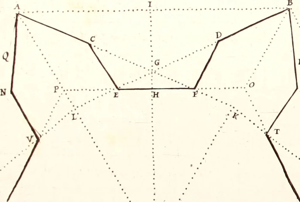 An illustration from Nouvelle maniere de fortifier les places, 1683, leaf 113