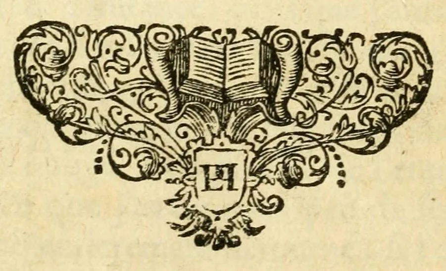 An illustration from Nouvelle methode pour apprendre facilement la langue greque : contenant les regles des declinaisons, des coniuguaisons, de l'inuestigation du theme, de la syntaxe, de la quantité, des accens, des dialectes, & des licences poëtiques : mises en françois, dans un ordre tres-clair & tres-abregé, 1655, leaf 9
