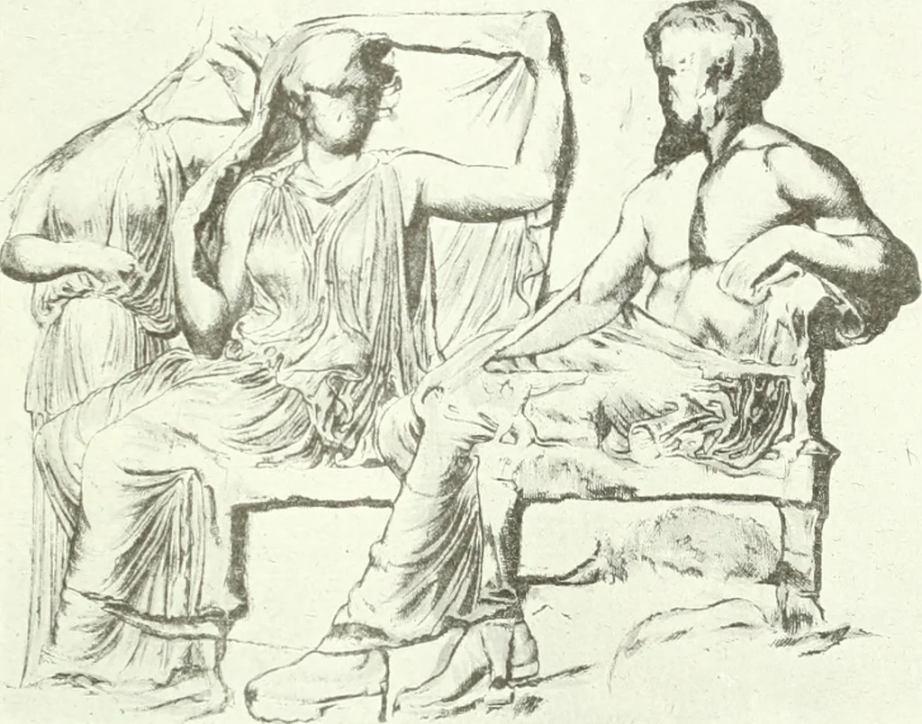 An illustration from Nouvelle mythologie illustrée, 1920, leaf 106