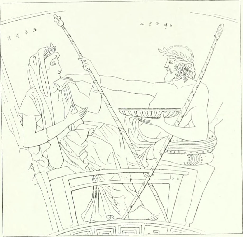 An illustration from Nouvelle mythologie illustrée, 1920, leaf 115