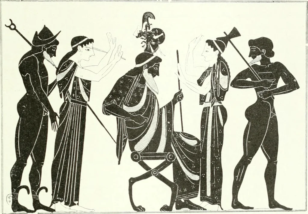 An illustration from Nouvelle mythologie illustrée, 1920, leaf 122