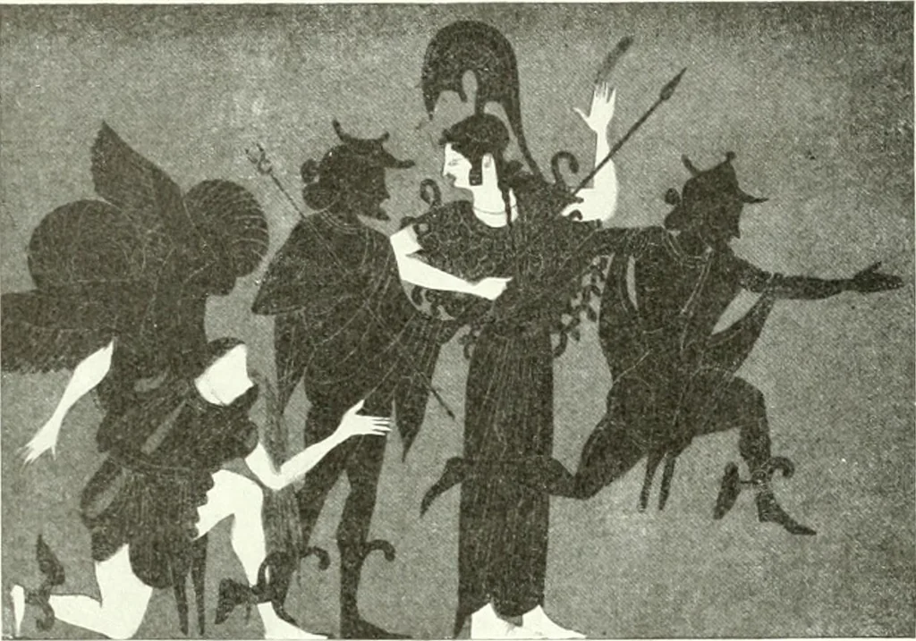 An illustration from Nouvelle mythologie illustrée, 1920, leaf 130