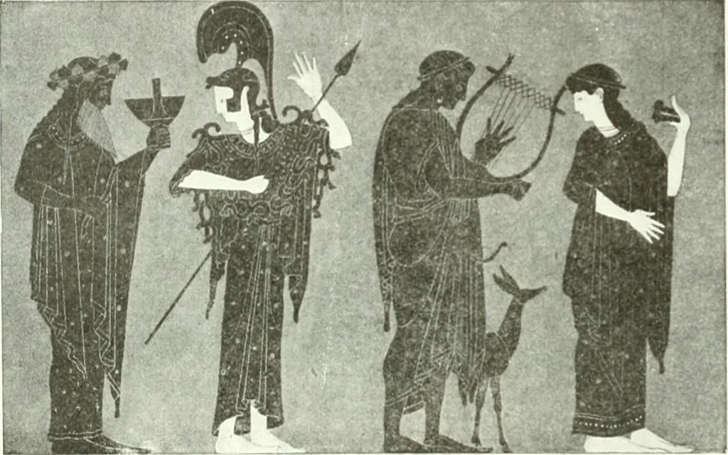 An illustration from Nouvelle mythologie illustrée, 1920, leaf 135