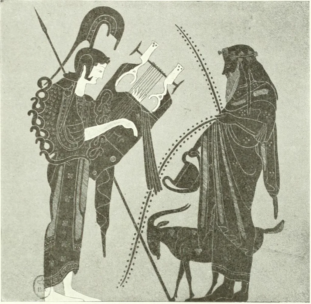 An illustration from Nouvelle mythologie illustrée, 1920, leaf 136