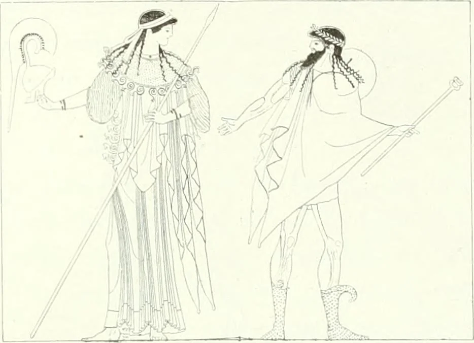 An illustration from Nouvelle mythologie illustrée, 1920, leaf 140