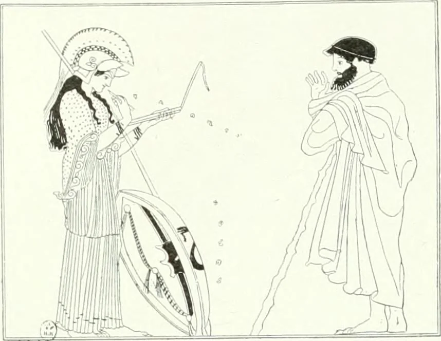 An illustration from Nouvelle mythologie illustrée, 1920, leaf 142