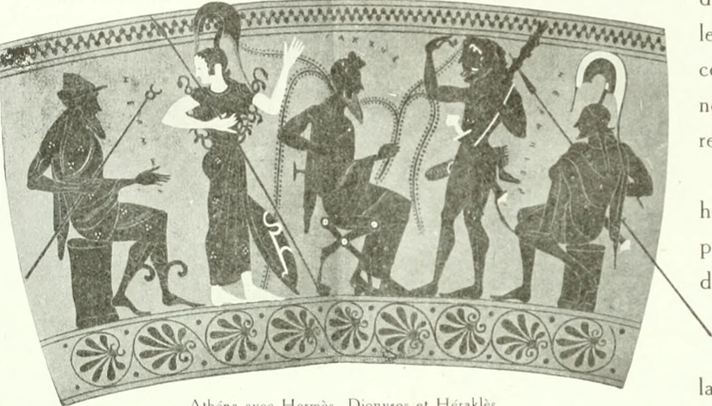 An illustration from Nouvelle mythologie illustrée, 1920, leaf 143