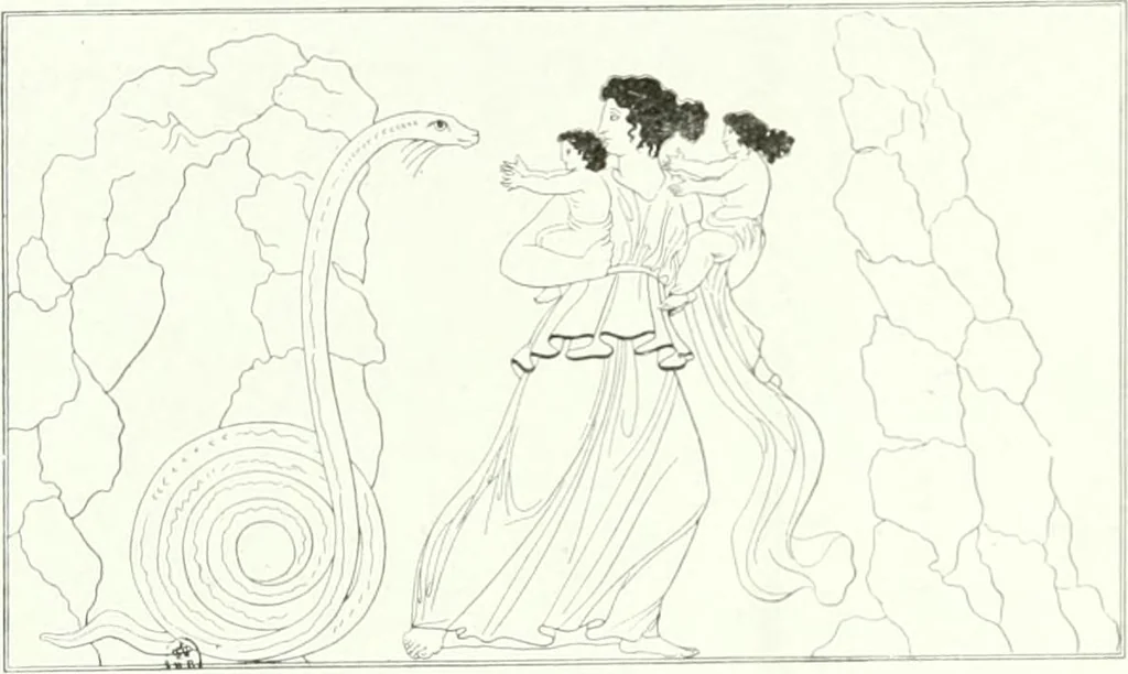 An illustration from Nouvelle mythologie illustrée, 1920, leaf 151