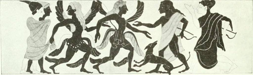 An illustration from Nouvelle mythologie illustrée, 1920, leaf 161
