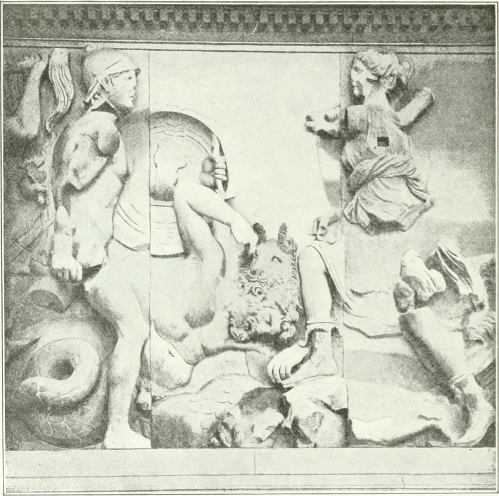 An illustration from Nouvelle mythologie illustrée, 1920, leaf 197
