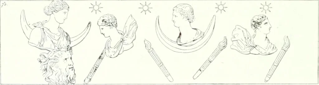 An illustration from Nouvelle mythologie illustrée, 1920, leaf 205