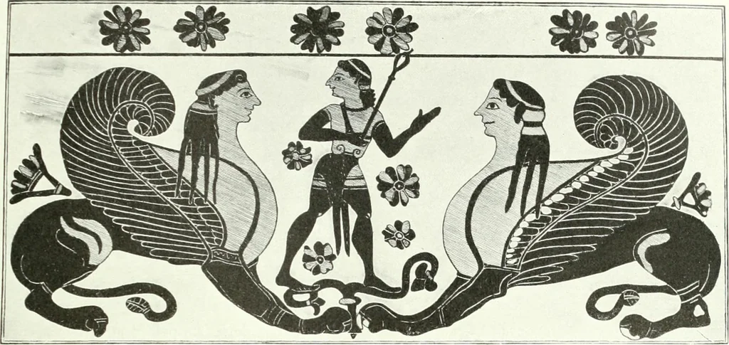 An illustration from Nouvelle mythologie illustrée, 1920, leaf 206