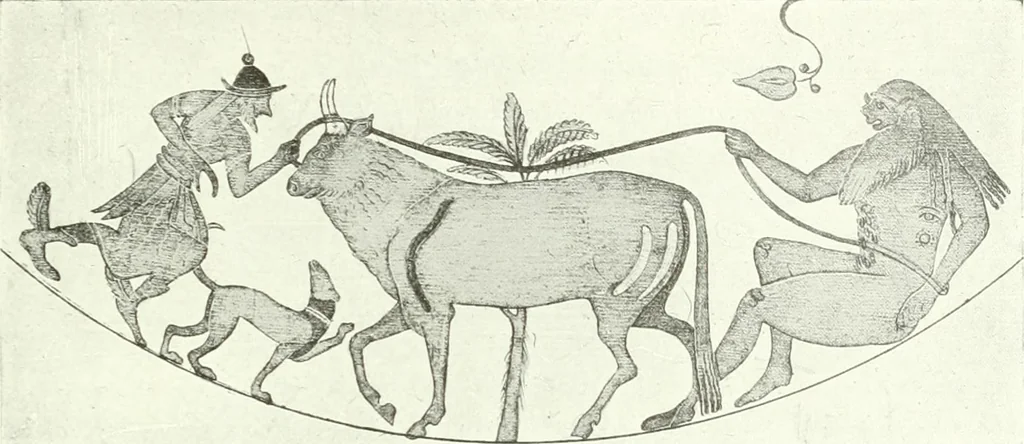 An illustration from Nouvelle mythologie illustrée, 1920, leaf 214