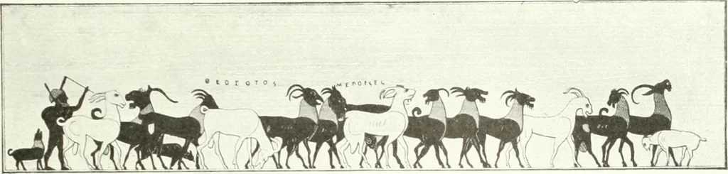 An illustration from Nouvelle mythologie illustrée, 1920, leaf 216