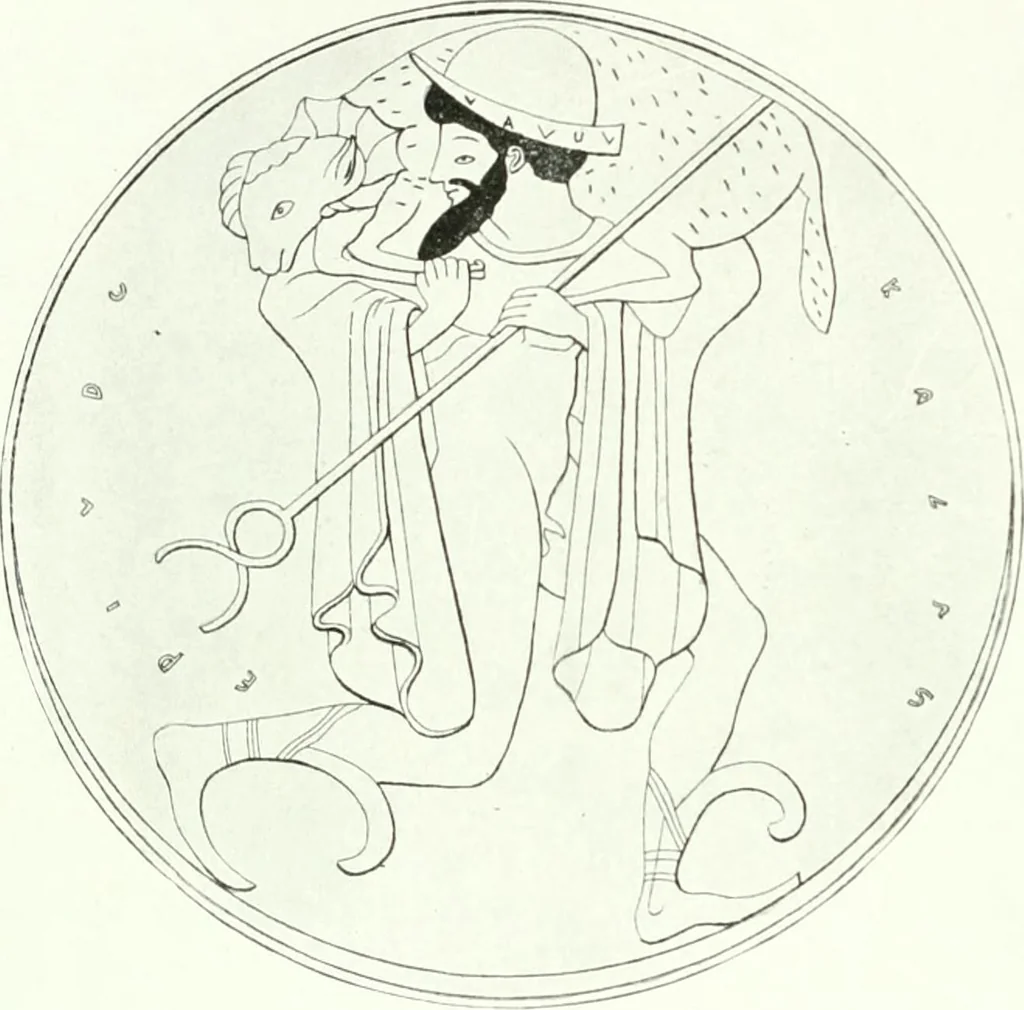 An illustration from Nouvelle mythologie illustrée, 1920, leaf 221